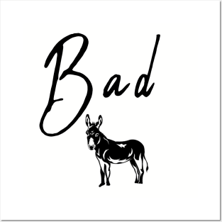 Funny Bad Ass Donkey Tshirt, Funny Shirts, Sarcastic tshirts, Sarcastic Women Shirt, Funny Men Shirt, Funny Gift for him, shirt Posters and Art